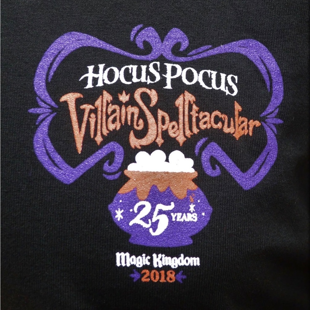 Disney  Shirt - 2018 Hocus Pocus Villains Spelltacular Spirit Jersey Size medium